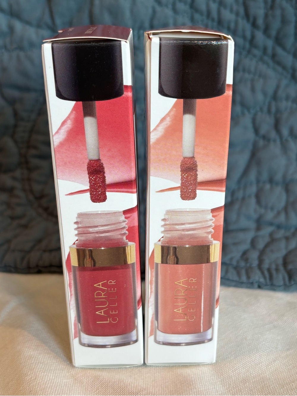 Laura Geller Treat-N-Go Tinted Lip Oil Duo First Place Crunch Time NIB - Picture 3 of 5